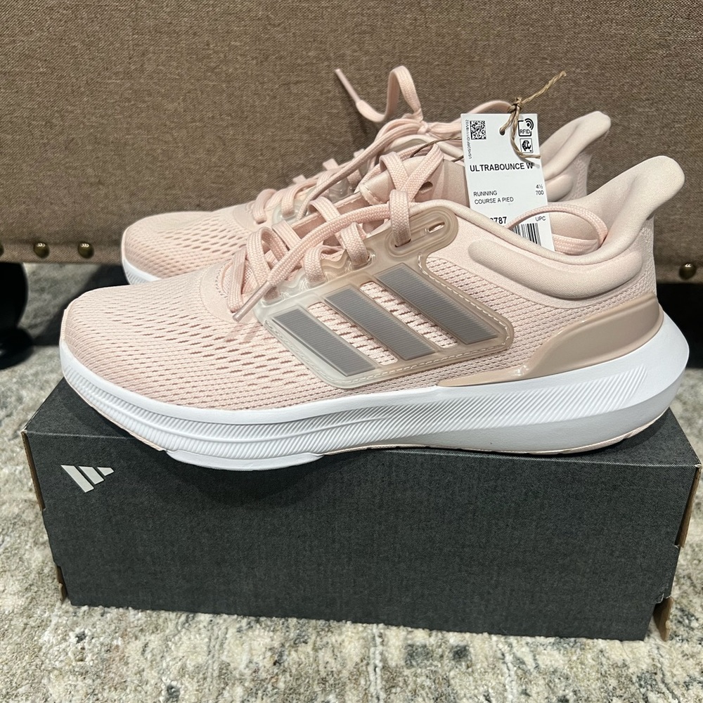 Adidas UltraBounce Light Pink Running Shoes - NWT
